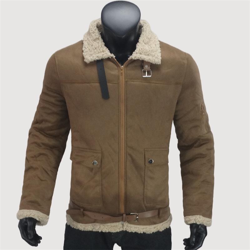 Winter Cold Men's Jacket Zipper Fleece Warm Coats Street Windproof Casual Men's Clothing Outerwear Lapel Jackets S-5XL