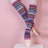 Colorful Wool Ruffle Socks Animal Furr Stockings Women Y2K Fashion Striped Socks  Women