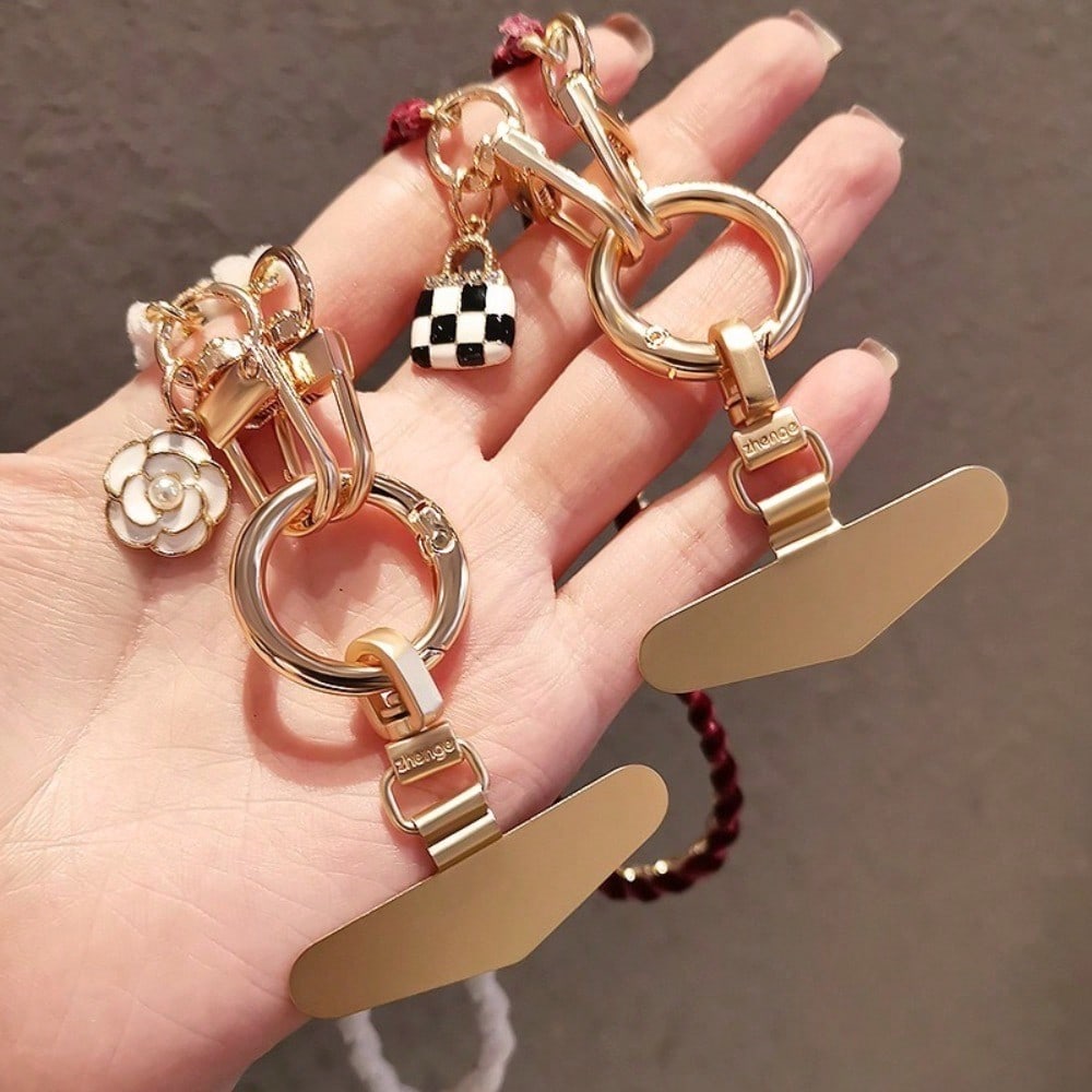 Bracelet, Mobile Phone Lanyard, Women's Chain, Wrist Rope, Short Round Buckle, Strong.