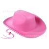 White Hemming Cowboy Hat, Western Cowboy Hat, Thick Material Black and White Hemming Rope Dick Cowboy Hat