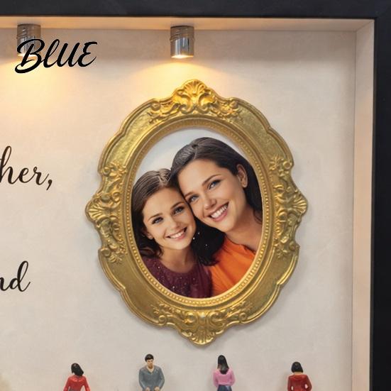 Anniversary Gift Idea DIY Mini Museum Silhouette Box Personalized Photo Memory Display Case with