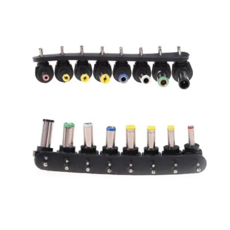 8pcs Universal DC Power Supply Charger Adapter Tips Jack Plug Connector Converter for Laptop Notebook PC