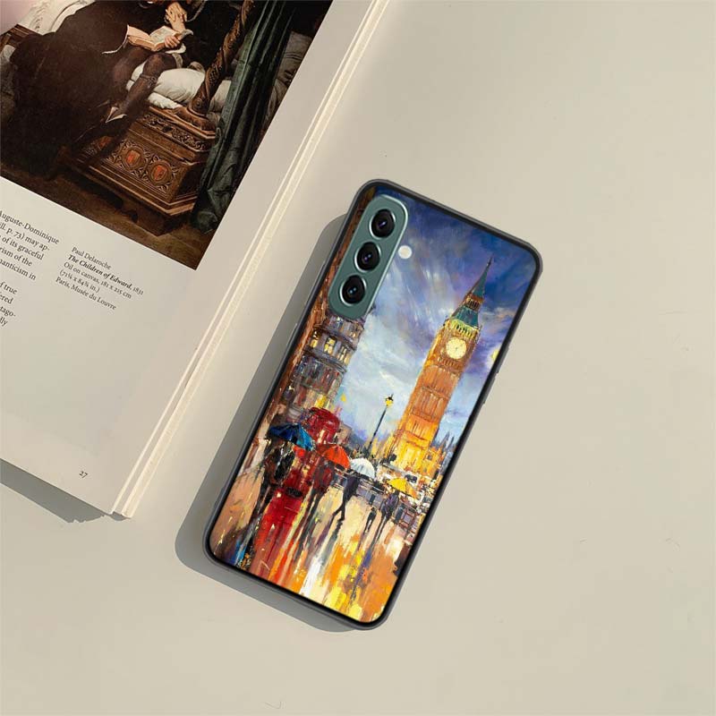 Künstler London Gemälde Ölgemälde Handyhülle für Samsung A54 A14 A24 A34 A17 A37 A57 A55 A35 A25 A15 A07 A05S A04S A12 A22 A32