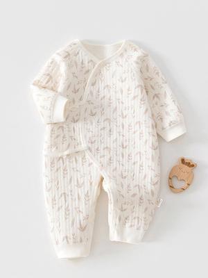 Tutina a farfalla unisex per neonato - Tuta imbottita in cotone per primavera/autunno per le uscite