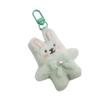 Cute Plush Rabbit Keychain With Pearl Bowknot For Girls And Women Soft Fluffy Charm Keyrings Pendant Accessory
