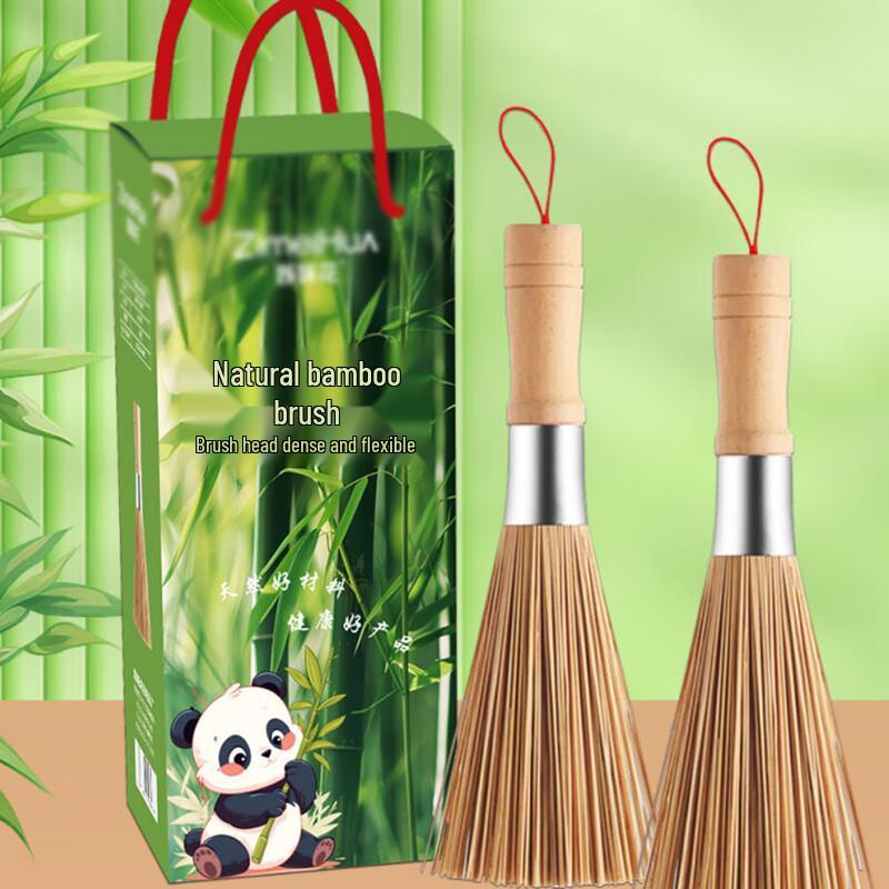 

Natural Bamboo Pot Brush Set