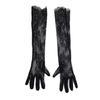 2pcs Sheer Lace Arm Length Gloves Wedding Women Fancy Short Tulle Mittens for Various Special Occasion