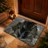 3D Optical Illusion Crack Doormat Stone Chasm Print Water Resistant Easy Clean Outdoor Front Door Non Slip Floor Mat
