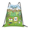 Custom K-KeroKeroKeroppies Drawstring Bags Men Women Foldable Sports Gym Sackpack Frog Cartoon Shopping Storage Backpacks