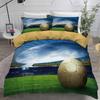 100% Poliester Pościel Domowy Tekstylny Poszewka na Kołdrę Piłka Nożna Zestawy Poszewek na Kołdrę Dla Chłopca Rozmiar Królewski Pełny Podwójny Pojedynczy Sypialnia