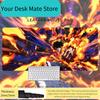 Premium Oversized Cartoon Animation Computer Desk Non-slip and Dirt-resistant Pad ONE PIECE Luffy Roronoa Zoro Leather Mouse Pad