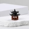 Miniature Pagoda Statues Artistic Chinese Cultural Building 3D Models Safe and Friendly to Nature Decoration