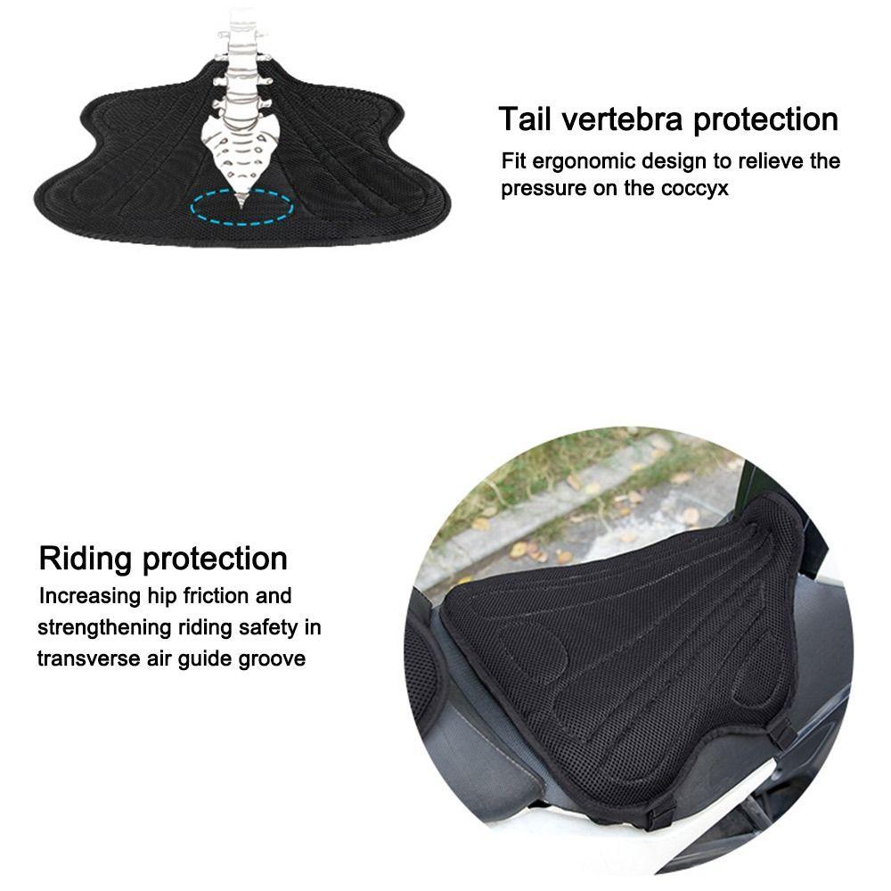 Anti-slip Motorcycle Seat Cushion Black Seat Cover 3D Motorbike Pillow Pad  Motorcycle Accessories