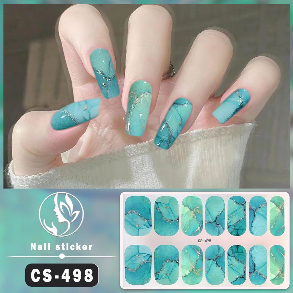 Waterproof Gel Nail Polish Film Stickers with Jumping Color Effects