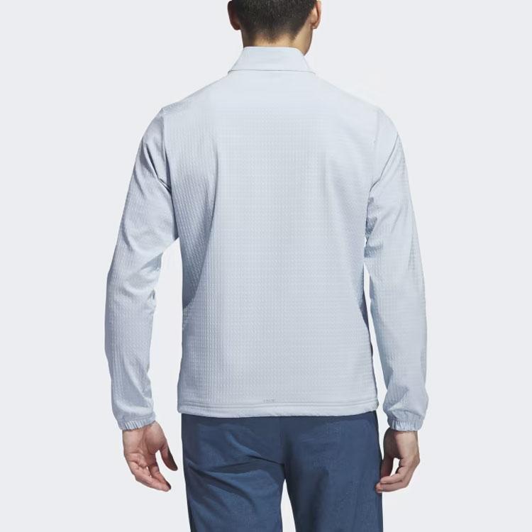 adidas Ultimate365 Tour Wind.Rdy Half-Zip Pullover Einfarbig Langarmjacke Herrenjacke Hellblau IJ9831