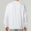 Puma Solid Color Logo Print Crew Neck Sweatshirt Unisex Tops White 535382-02