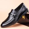 Fashion Men's Leather Shoes 2025 New High-quality Business Casual Shoes Men Loafers Spring Autumn Luxury Designer Dress Shoes Size 39-44