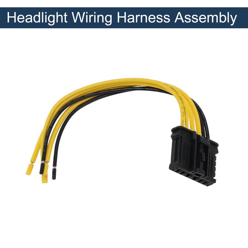 X Autohaux No.1606248780 Headlight Wiring Harness Assembly for Peugeot 207 2006-2013