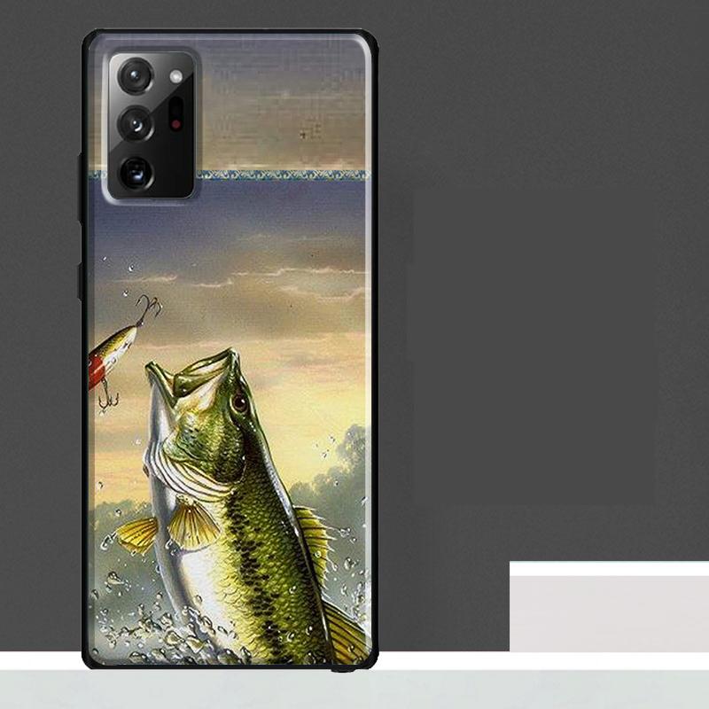 Largemouth Fishing Fish Hunting Hook Case For Samsung Galaxy S23 S24 S25 Ultra S9 S10 S20 S21 S22 Plus S23 FE S25 FE Phone Cover