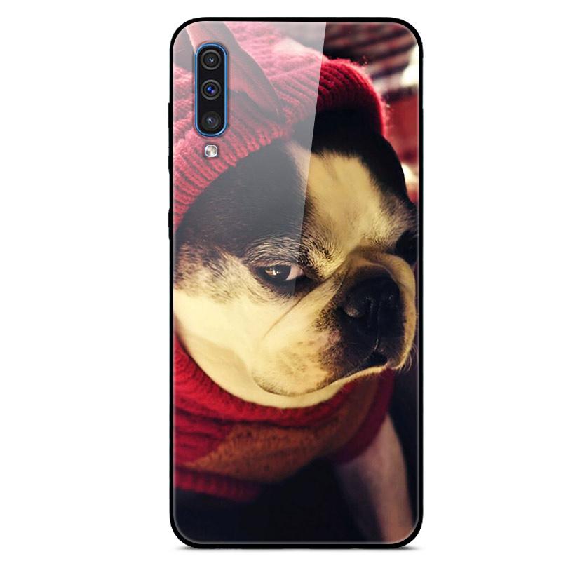 6.4" For Samsung Galaxy A30s A51 A50 Case A 30s Glass Back Cover Case For Samsung A30s A50 A70 A51 Case A 30 s A 51 Case Bumper