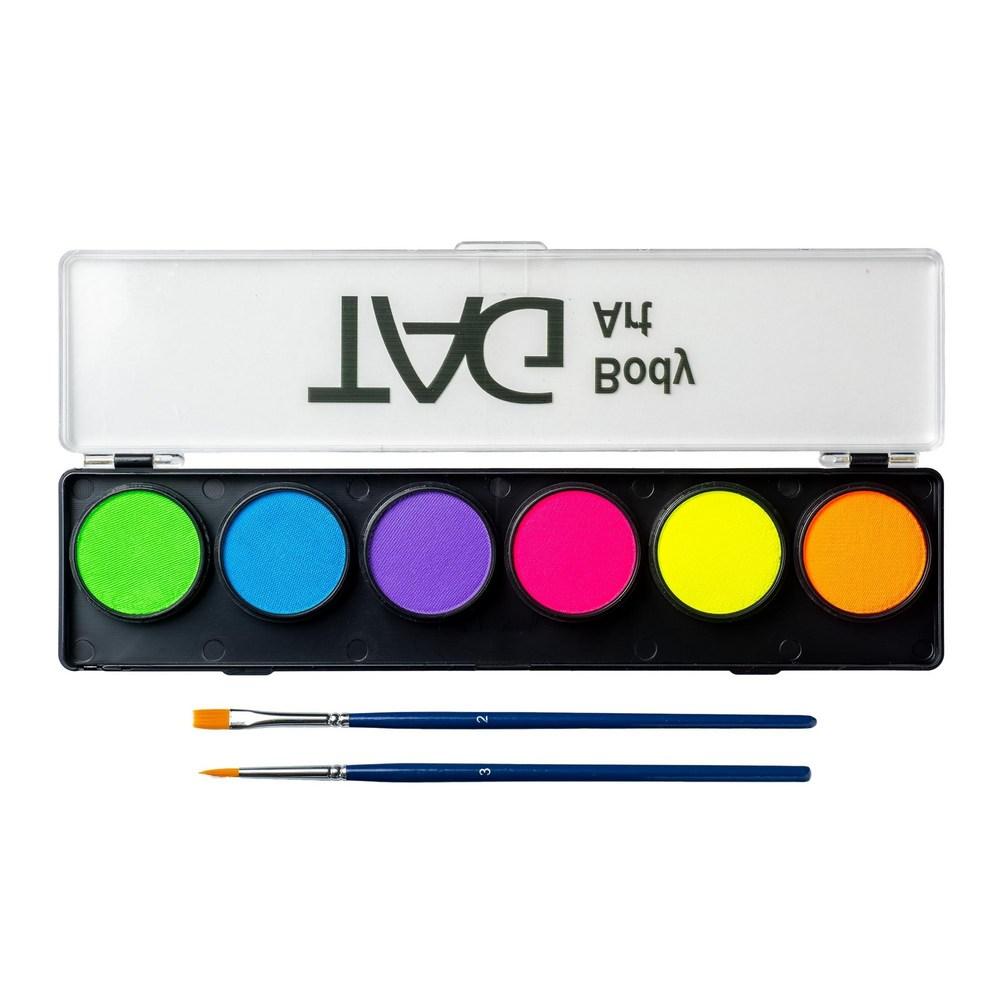 Tag Face Paint Palette Regular 12 Colors 6 X 10 G Neon 6 X 10 G
