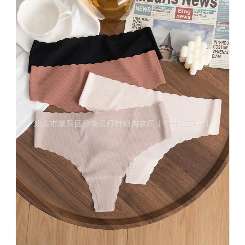 Women S Ice Silk Seamless Breathable Plus Size Underwear With Cotton Gusset