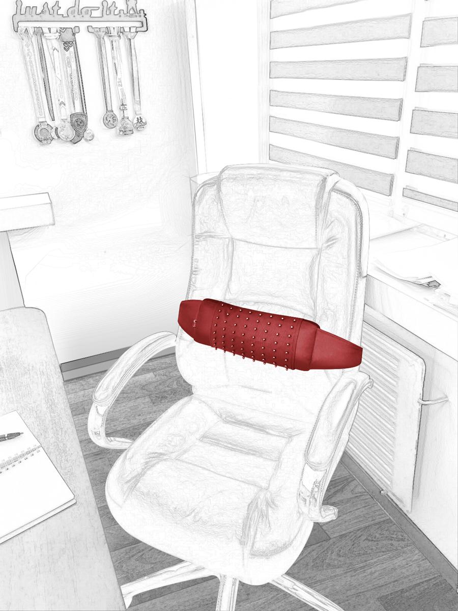 

Подушка під поперек Ekkoseat, з масажною накидкою червоний