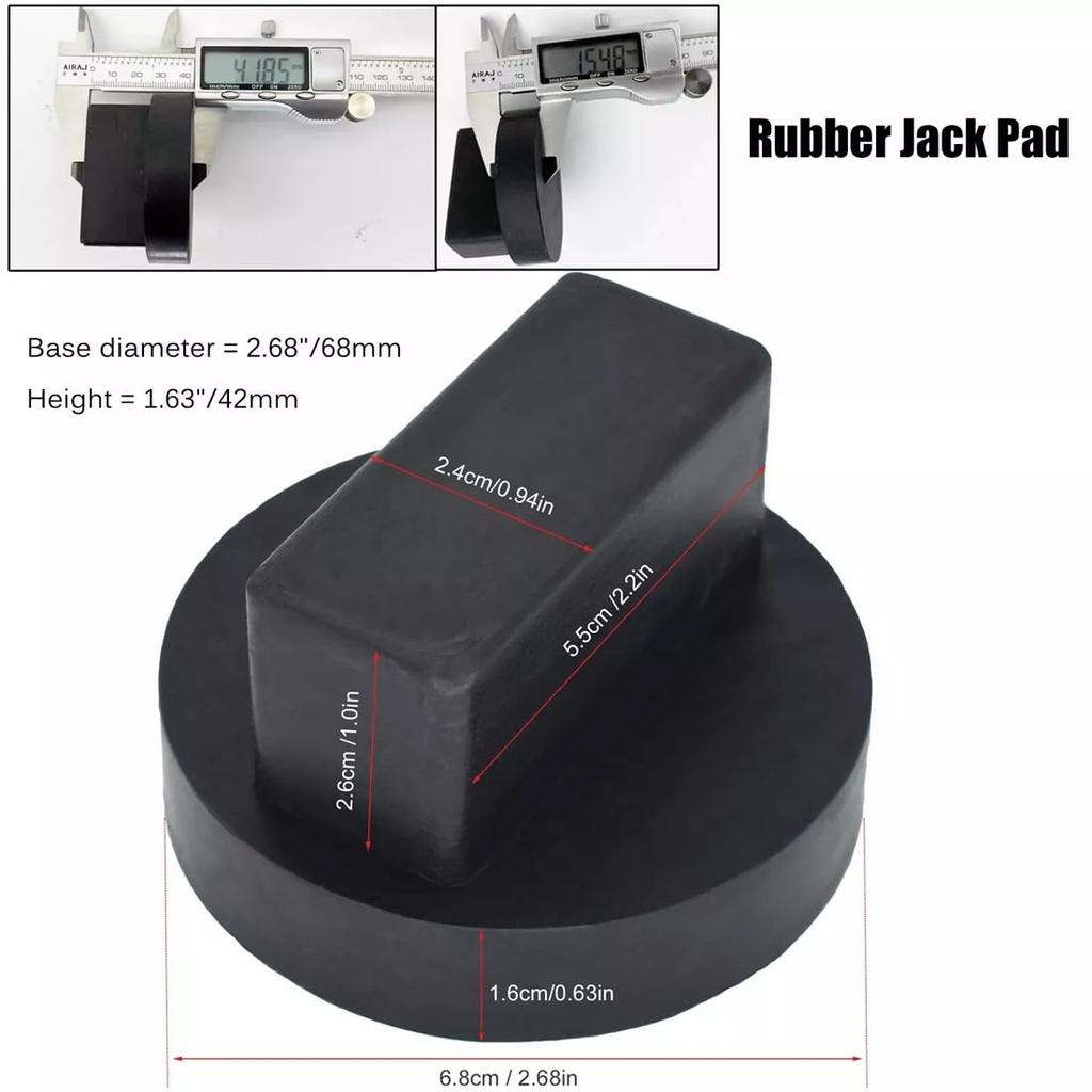GAOHOU 2 Pcs Benzz Jack Pad Car Tool Jack Pad Rubber Pad Altitude Increase