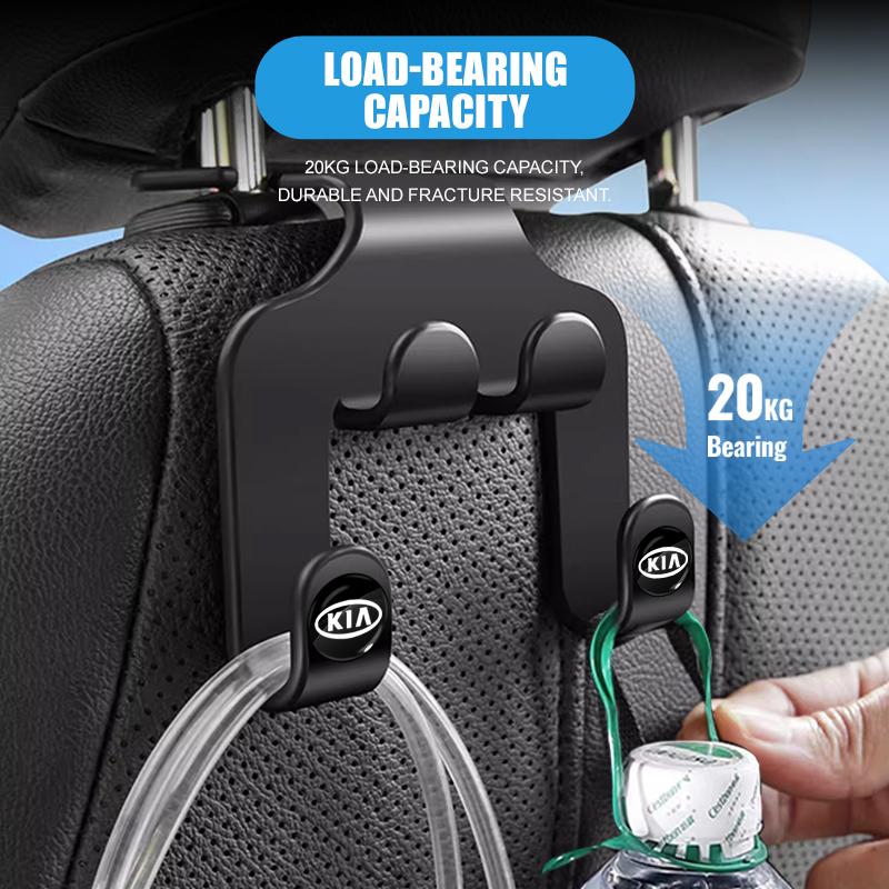 Fashion Car Seat Headrest Hook Multifunctional Storage Mobile Phone Holder For Kia Rio Ceed Sportage Cerato Soul Sorento K2 K5 Flip Car Accessories