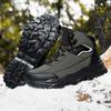 NYE Vintersnøstøvler for menn til vanntette sneakers i skinn Supervarme herrestøvler Utendørs terrengsko til menn Arbeidssko str. 39-48