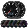 7 Colors LCD Car Racing Meter 60MM Vacuum Turbo Boost Water Temp Volt Oil Press Tachometer with Sensor for 4/6/8 Cylinder Cars