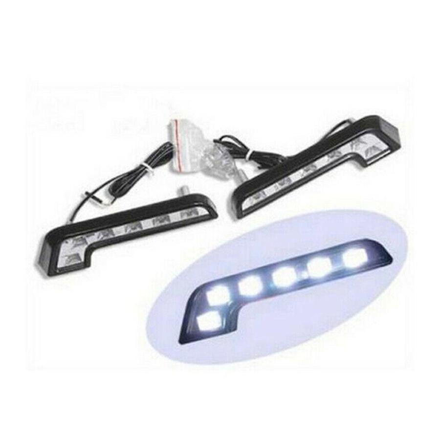 2X L formet 6LED Super White 12V Vanntett Kjøretåkelys Lampe Biltilbehør