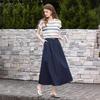 Women's Relaxed Fit Striped Ice Silk T-shirt
