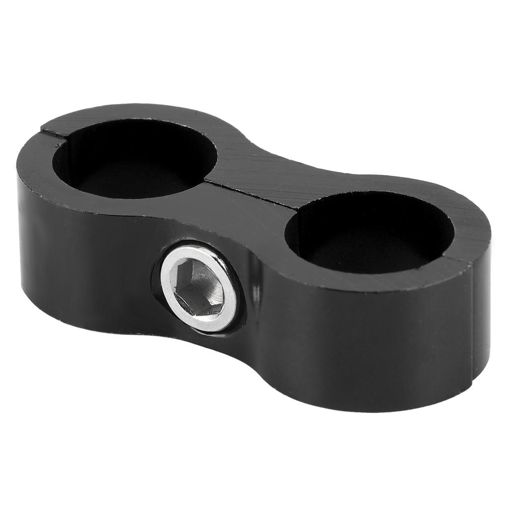 8AN Hose Separator Clamp Aluminum Alloy Fitting Adapter Accessory for Fuel Oil Brake Gas LineBlack