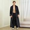 Men's Plush Fleece Robe Set Bathrobe Spa Robes With Pockets Soft Winter Shawl Collar Long Sleeve Robe Warm Pants Set for Men Fluffy Homewear Sleepwear