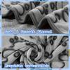 Warm Flannel Pet Blanket for Cats and Dogs Thickened Paw Print Cozy All Season 3 Sizes