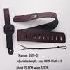 PU Leather Guitar Strap: Acoustic, Electric & Classical - No-Hole, Widened Shoulder Design
