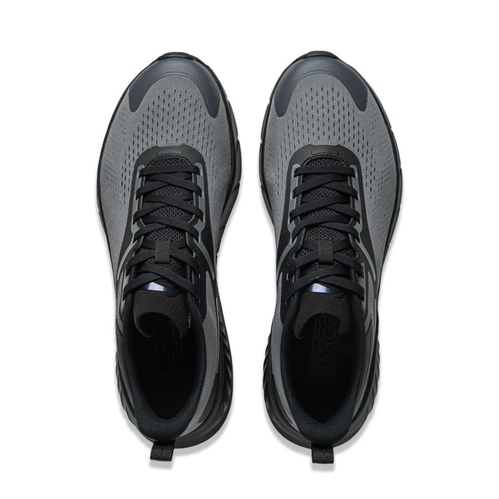 Li Ning Eazgo Flex V2 Niedrige Laufschuhe Herren Grau Schwarz ARSU005-3
