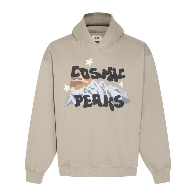 Broken Planet Hoodie Mens Oversized Streetwear Cotton Sweatshirt With Graphic Print 2025