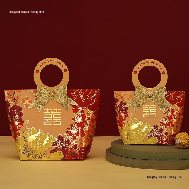 2025 Forest Style Wedding Candy Boxes & Bags - Handheld Favors for Gifts