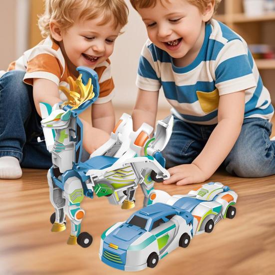 Transformable Flying Dragon Deformation Mini Transforming Dragon Educational 2-In-1 Car Toy Collision Vehicle Toy Toddlers