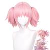 Madoka Kaname Cosplay Wig High Quality Pink Short Clip Ponytails Hair Party Anime Puella Magi Madoka Magica Cosplay Wigs