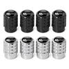 4PC Aluminium Car Tire Valve Stems Cap Gear-Shaped-Valve For Volkswagen TSI TDI R32 MK4 GTI Golf Polo Tiguan Passat Jetta Touran