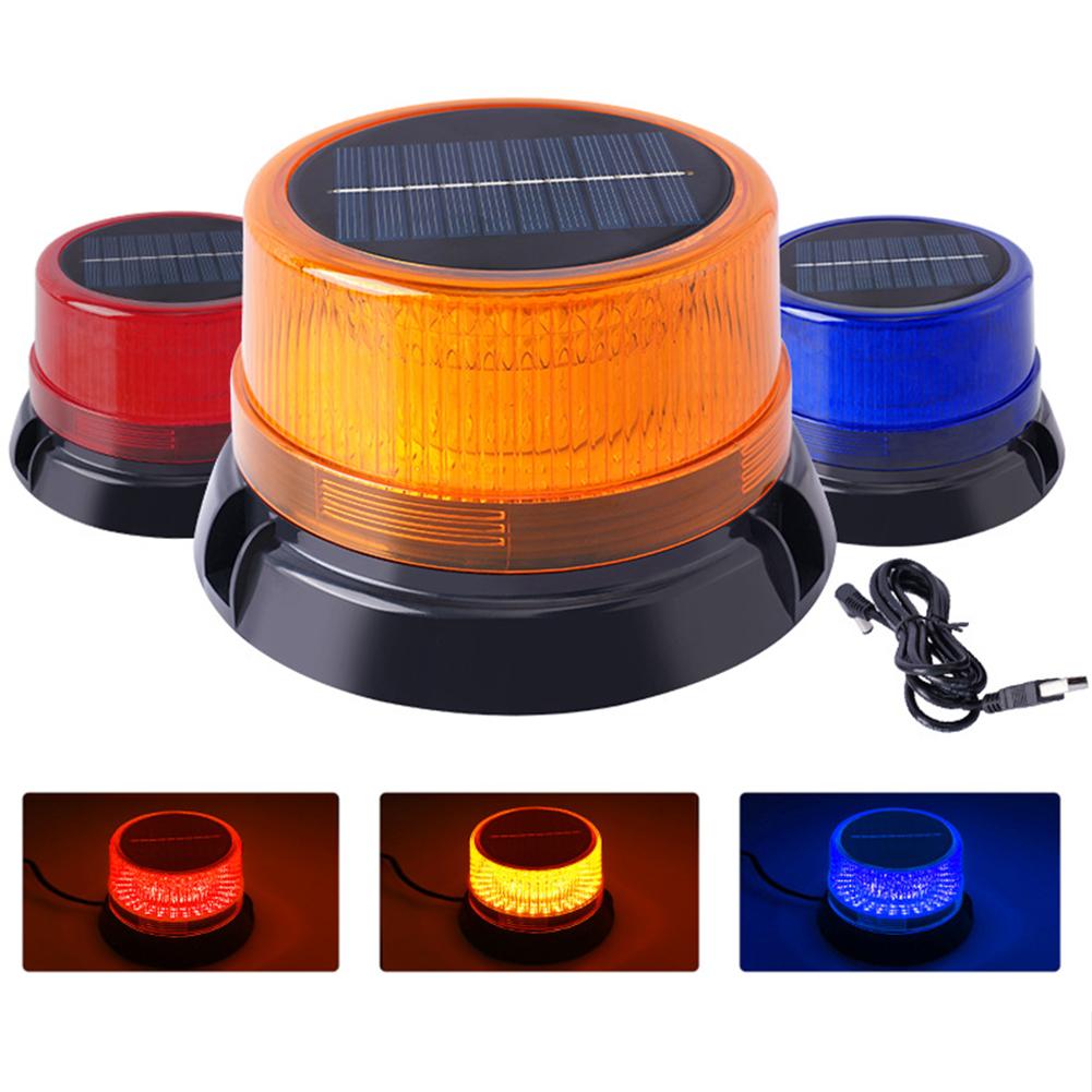 Beacon Light Rechargeable LED Strobe Light with Magnetic Base Safety Flashing Light for Trucks/Trailer/Vehicle
