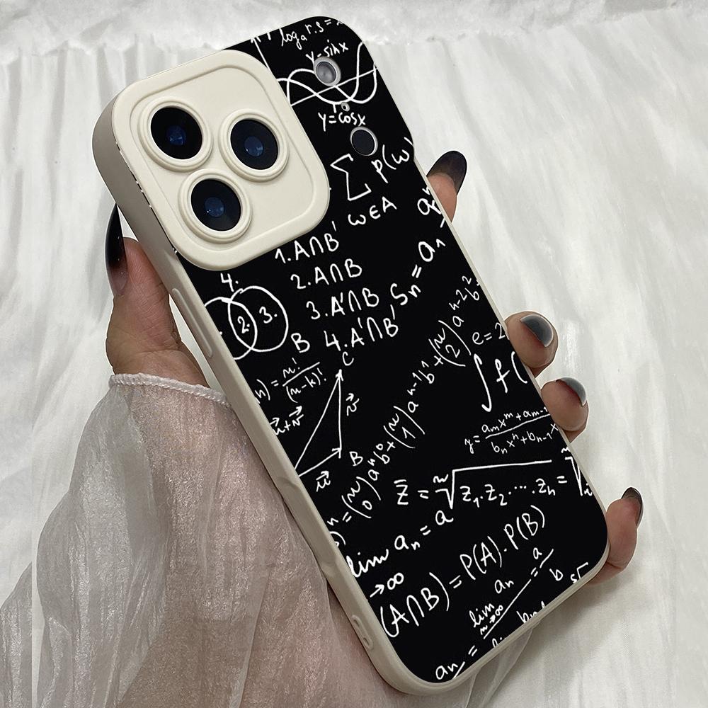 M331 Formulas Math Formul Mathematics art Design Angel Eyes Soft Phone Case for iPhone Samsung Xiaomi Rdemi Huawei Honor Infinix Realme All Model