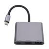 Hub USB C 3 em 1 Adequado para Óculos AR XREAL One Adaptador Multiportas Estação de Docking Suporta Carregamento Rápido PD 100W 4K 60Hz