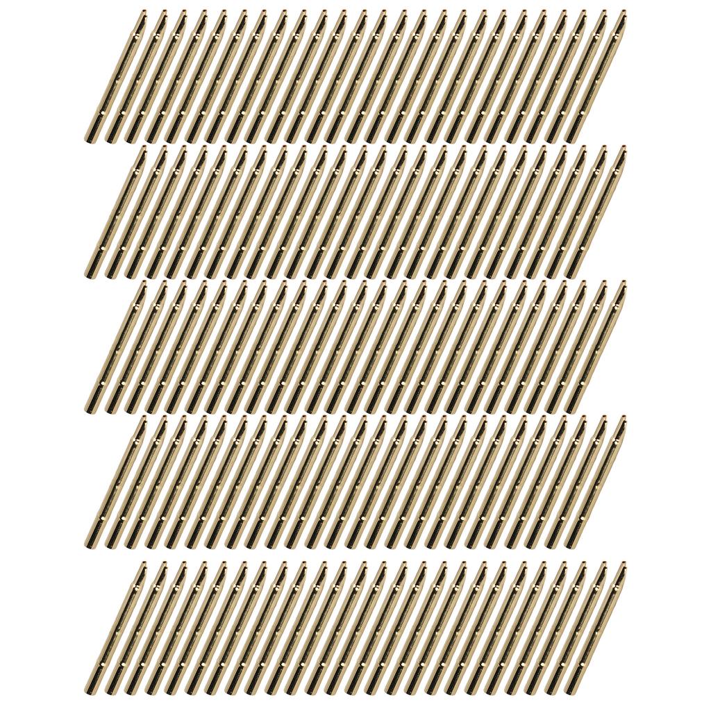 100Pcs Spring Test Probe Sleeve Brass 2.4mm Accessory Set Kit for P125 Series Pin R125‑4S