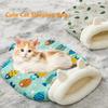 Winter Cat Sleeping Bag Comfortable Pet Snuggle Sack Cat Bed Cave Indoor Warm Bed