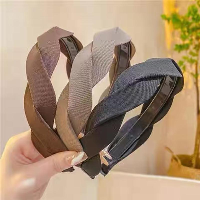 1/2/3pcs Simplicity Wide Brim Retro Twist Headband for Women Elegant Wash Face Hair Band Girl Hair Accessories