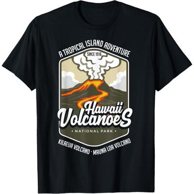 Park Narodowy Wulkany Hawajskie - Kilauea Mauna T-shirt(1)